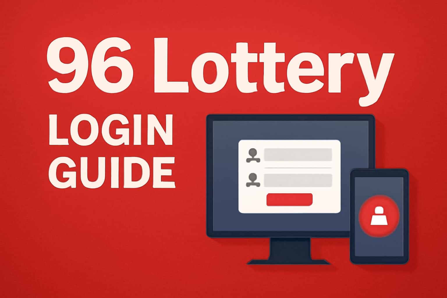 Visualization of 96 Lottery Login Guide with emphasis on secure access.