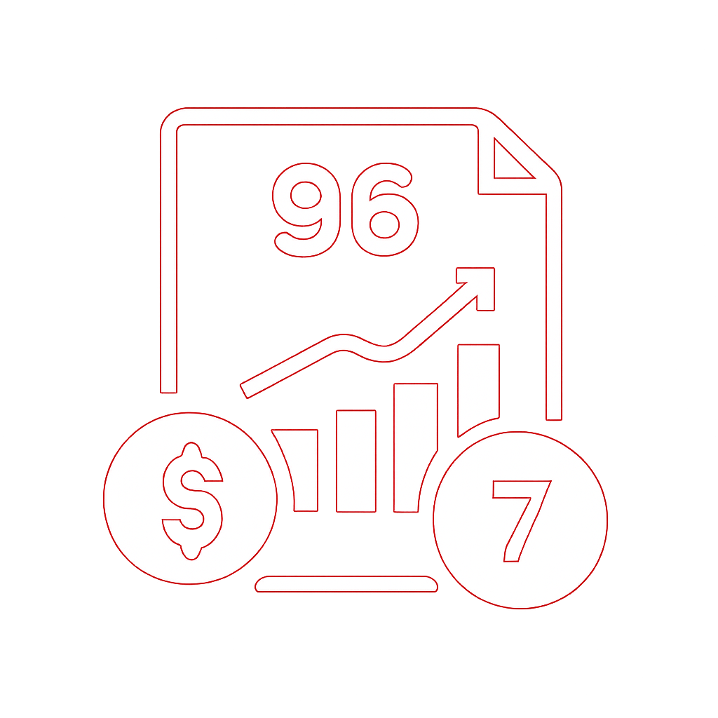 Icon representing 96 Lottery compatibility with iOS devices.