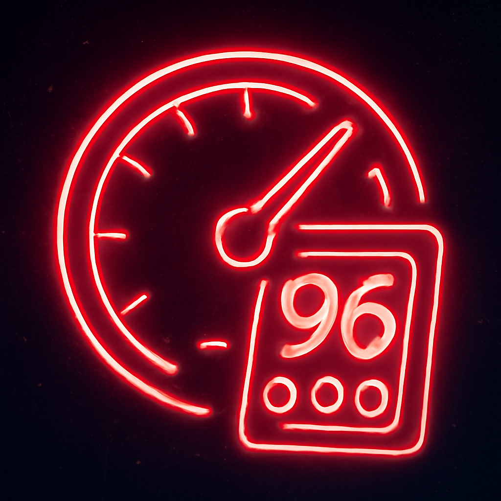 Icon representing 96 Lottery compatibility with iOS devices.