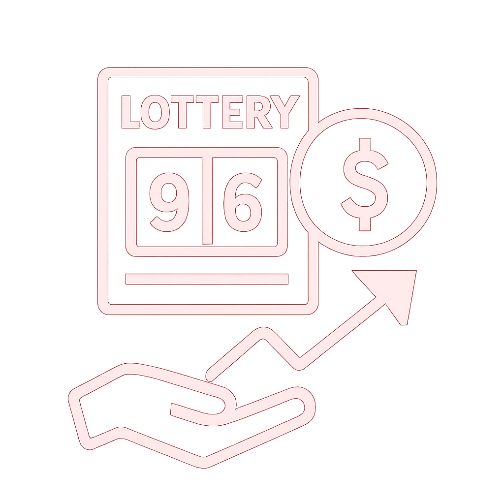 An educational diagram detailing the 96 Lottery User Experience Guide.