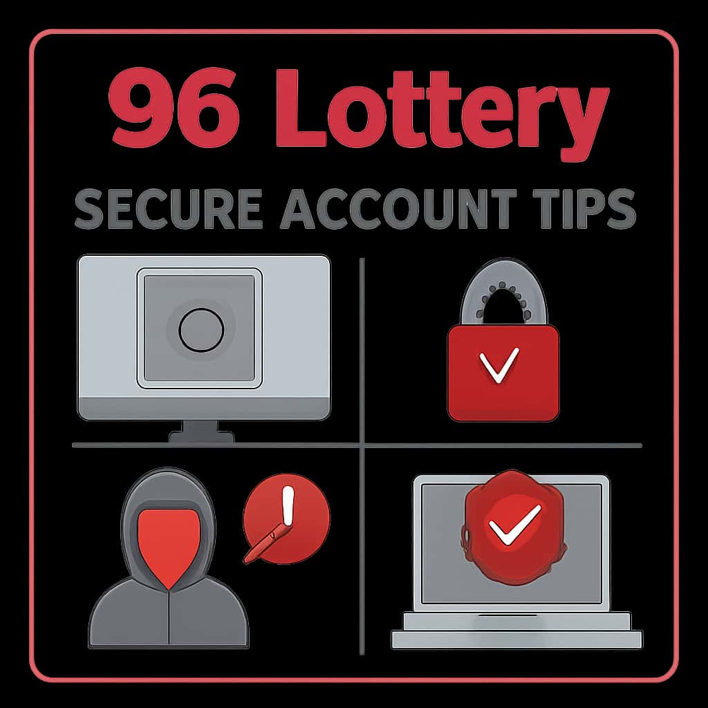 An educational diagram illustrating key points of Secure 96 Lottery Account Tips.