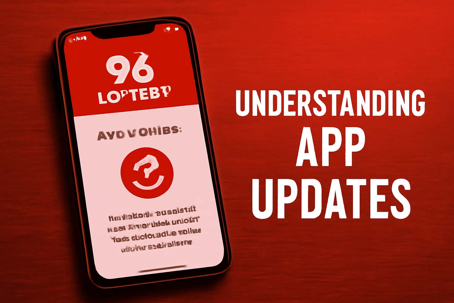 A neutral scene depicting information about the updates in the 96 Lottery app.