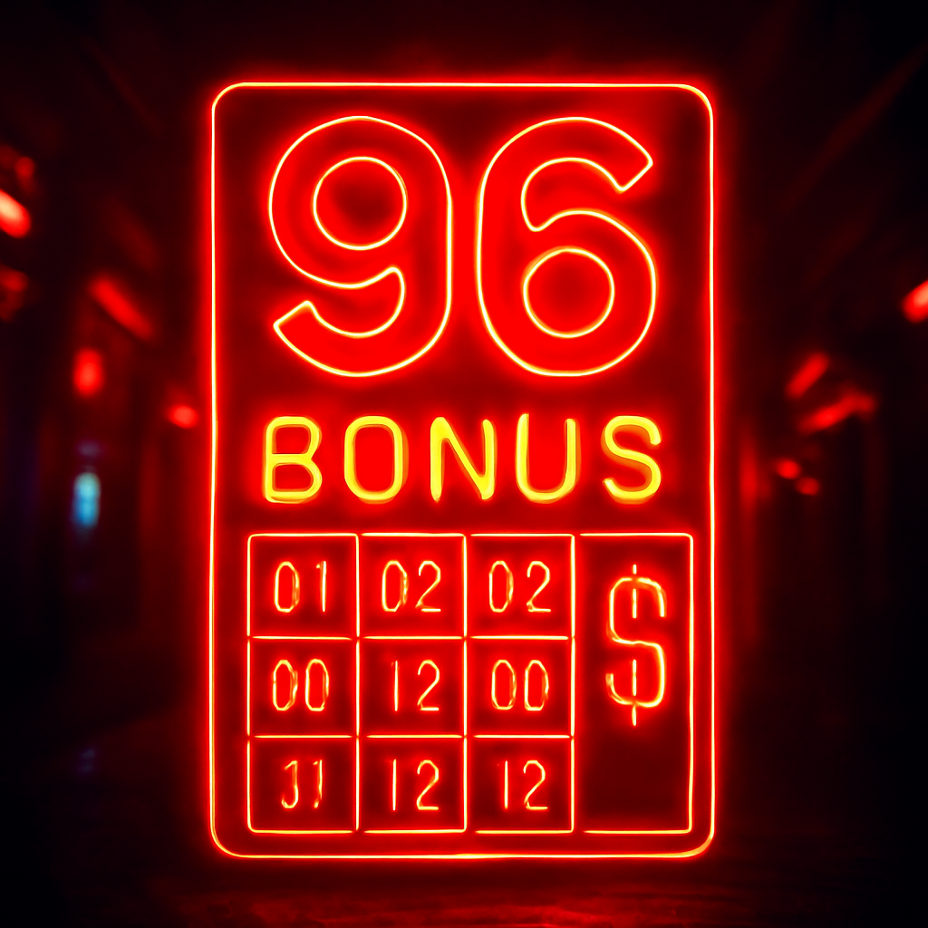 A badge concept symbolizing the exploration of 96 Lottery features.