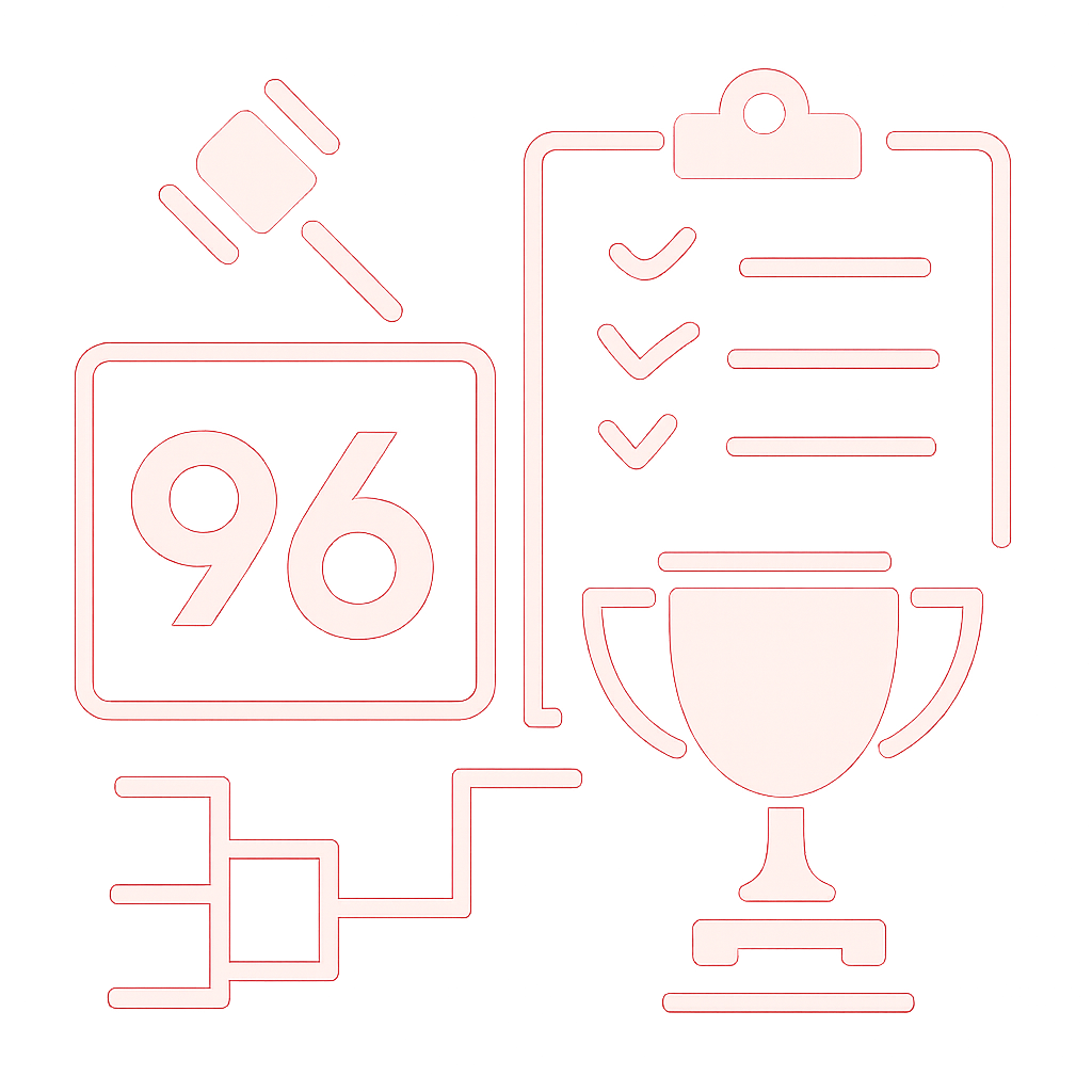Diagram explaining Compatibility Check for 96 Lottery