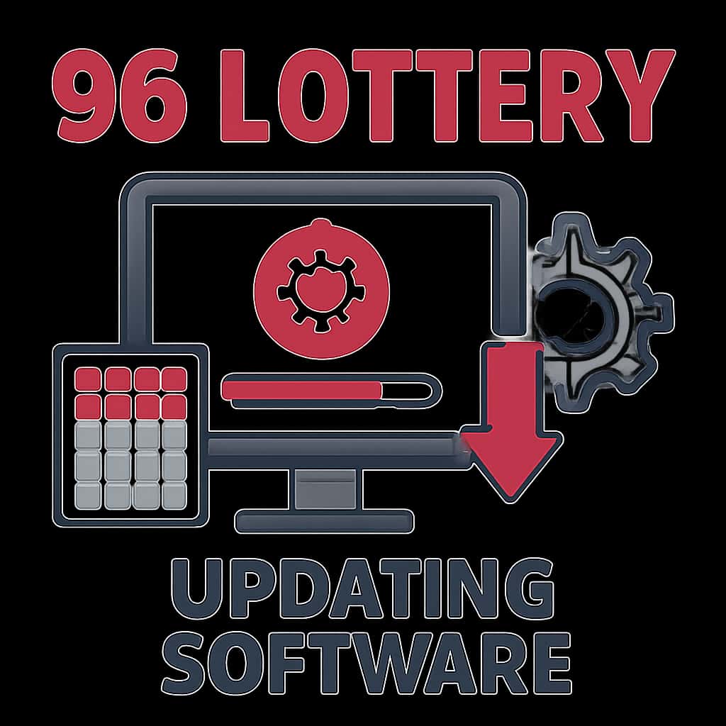 Diagram illustrating the steps for updating 96 Lottery Software.