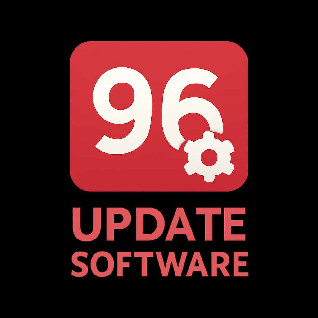 Icon representing 96 Lottery Software update guide.
